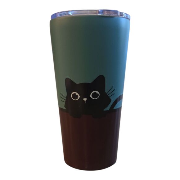 Curious Kitten Coffee  Travel Tumbler  By Cat Lady - Picture 3 of 7